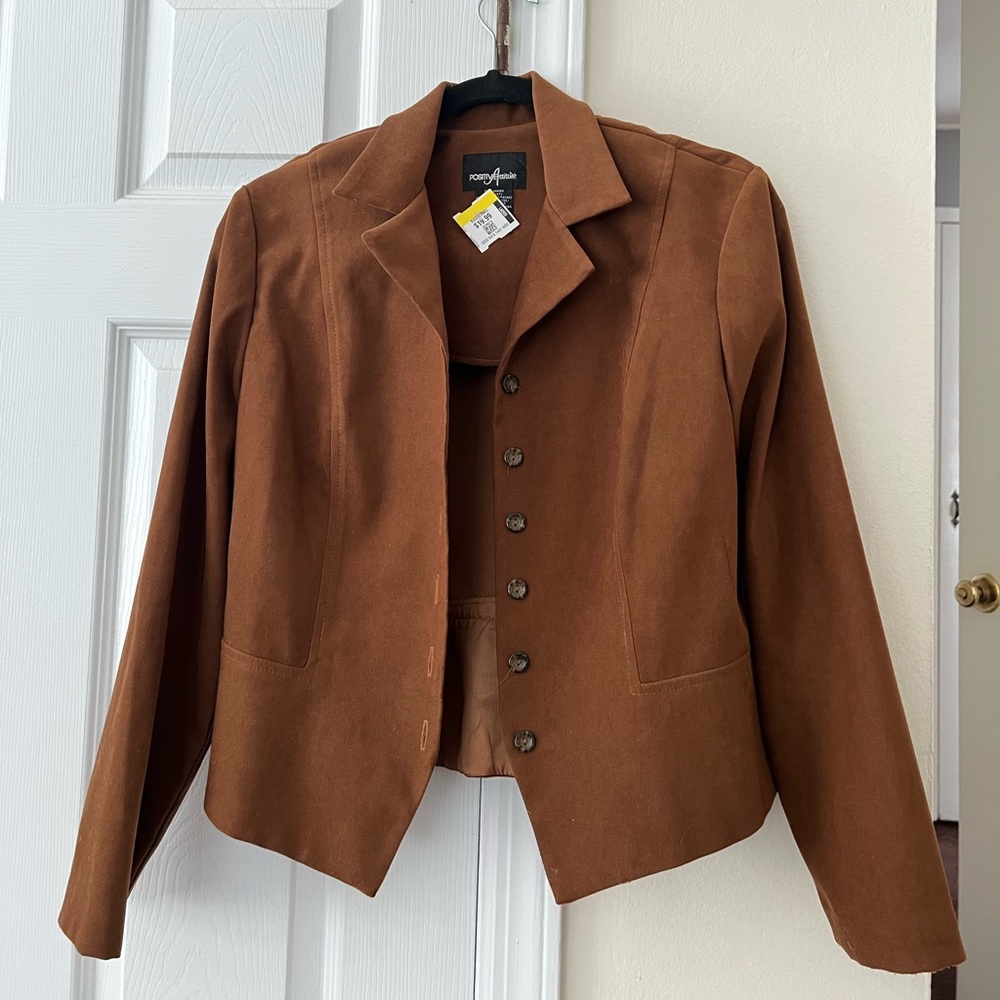 chocolate brown blazer